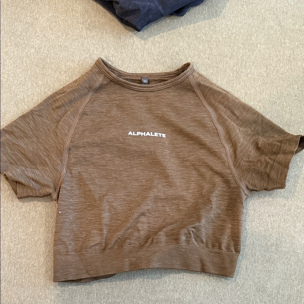 Alphalete Chestnut Cropped Tee